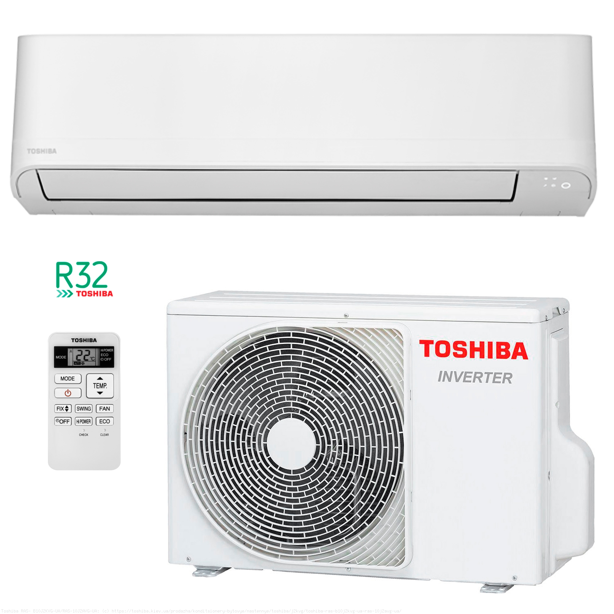 Toshiba RAS- B10J2KVG-UA/RAS-10J2AVG-UA – АКЦІЯ! Фірмовий магазин